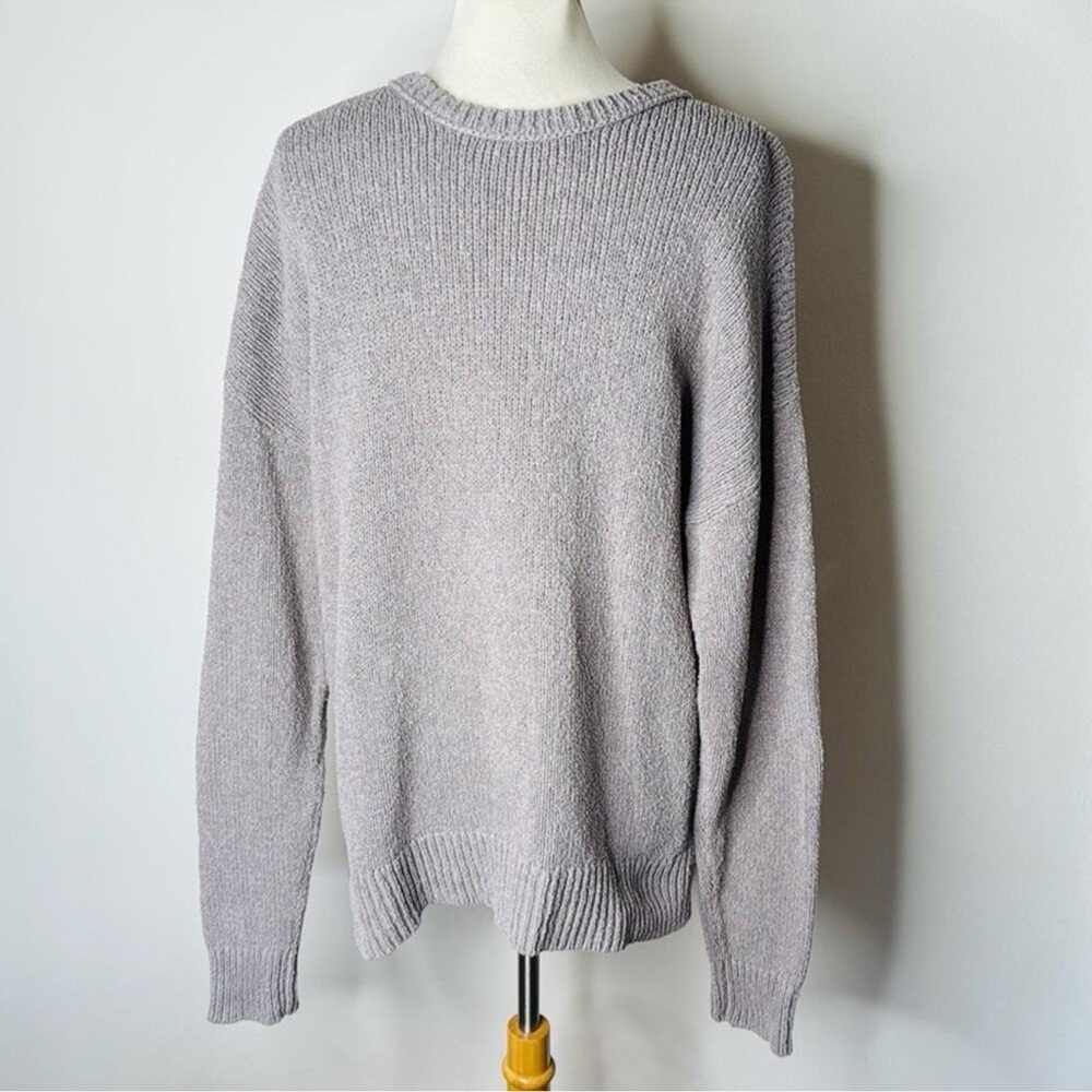 All Saints Taupe Minami Crewneck Sweater